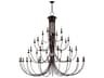 Livex Lighting Estate 38-Light Bronze Tiered Chandelier
