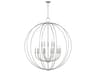 Livex Lighting Milania 15-Light Brushed Nickel Candelabra Round Chandelier