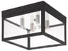 Livex Lighting Nyack 4 - Light Glass Outdoor Ceiling Light