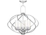 Livex Lighting Westfield 5-Light Brushed Nickel Glass Cylinder Chandelier