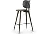 Mater Leather Sirka Grey Bar Stool
