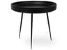 Mater Bowl Round Wood Black Coffee Table