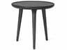 Mater Round Wood Black Stain Coffee Table