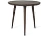 Mater Round Wood Sirka Grey End Table
