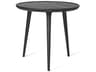 Mater Round Wood Black Stain End Table