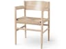 Mater Nestor Natural Arm Dining Chair