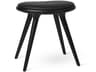 Mater Space Leather Black Upholstered Side Dining Chair