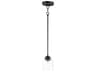 Maxim Lighting Acadia 1-Light Black Glass Bell Mini Pendant