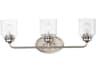 Maxim Lighting Acadia 3-Light Satin Nickel Glass Vanity Light