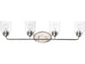 Maxim Lighting Acadia 4-Light Satin Nickel Glass Vanity Light