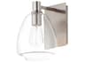 Maxim Lighting Babylon 1-Light Satin Nickel Glass Wall Sconce