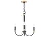 Maxim Lighting Charlton 3-Light Black Antique Brass Candelabra Chandelier