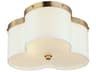 Maxim Lighting Clover 3-Light Satin Brass Flush Mount