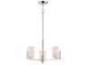 Maxim Lighting Dart 3-Light Satin Nickel Glass Cylinder Chandelier