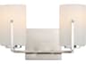 Maxim Lighting Dart 2-Light Satin Nickel Glass Vanity Light