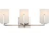 Maxim Lighting Dart 3-Light Satin Nickel Glass Vanity Light