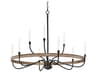 Maxim Lighting Franklin 9-Light Driftwood Black Brown Candelabra Chandelier
