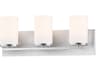 Maxim Lighting Lateral 3-Light Satin Nickel Glass Vanity Light
