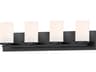 Maxim Lighting Lateral 4-Light Black Glass Vanity Light