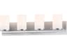 Maxim Lighting Lateral 4-Light Satin Nickel Glass Vanity Light