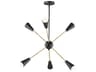 Maxim Lighting Lovell 6-Light Black Satin Brass Pendant