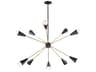 Maxim Lighting Lovell 10-Light Black Satin Brass Bell Pendant