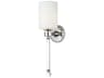 Maxim Lighting Lucent 1-Light Polished Nickel Glass Wall Sconce