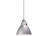 Maxim Lighting Nordic 1-Light Black Brushed Patinum Silver Bell Pendant