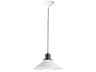 Maxim Lighting Oslo 1-Light Black White Bowl Mini Pendant