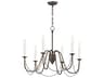 Maxim Lighting Plumette 6-Light Chestnut Bronze Candelabra Chandelier