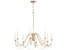 Maxim Lighting Plumette 8-Light Gold Leaf Candelabra Chandelier