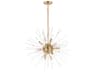 Maxim Lighting Polaris 12-Light Satin Brass Glass Sputnik Pendant