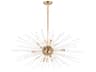Maxim Lighting Polaris 16-Light6-Light Satin Brass Glass Sputnik Pendant