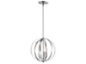 Maxim Lighting Provident 3-Light Satin Nickel Candelabra Globe Chandelier