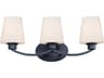 Maxim Lighting Shelter 3-Light Black Glass Vanity Light