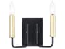 Maxim Lighting Sullivan 2-Light Black Gold Vanity Light