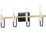 Maxim Lighting Sullivan 4-Light Black Gold Vanity Light
