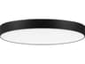 Maxim Lighting Trim 1-Light Black LED Round Flush Mount