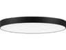 Maxim Lighting Trim 1-Light Black LED Round Flush Mount