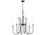 Maxim Lighting Tux 9-Light Black Candelabra Chandelier