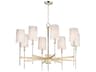 Maxim Lighting Uptown 8-Light Satin Brass Polished Nickel Empire Tiered Chandelier