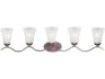 Maxim Lighting Vital 5-Light Bronze Glass Vanity Light
