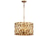 Metropolitan Coronade 4-Light Pandora Gold Leaf Pendant