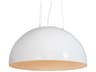 Meyda Gravity 1-Light White Bowl Pendant