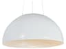 Meyda Gravity 1-Light White Bowl Pendant