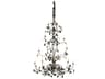 Meyda Oak Leaf 25-Light Timeless Bronze Candelabra Tiered Chandelier