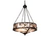 Meyda Whispering Pines 4-Light Antiquity Brown Geometric Pendant