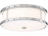 Minka Lavery 1-Light Chrome Glass LED Dome Drum Flush Mount