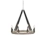 Minka Lavery Rawson Ridge 8-Light Aged Silverwood Coal Black Candelabra Chandelier