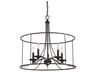 Minka Lavery Westchester County 5-Light Sand Coal Skyline Gold Leaf Black Candelabra Chandelier